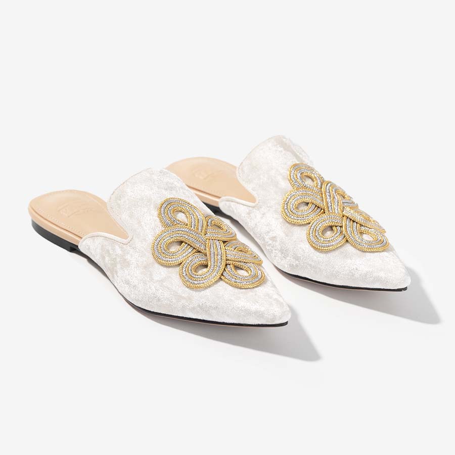 Hand-woven Chinese Knot Mules