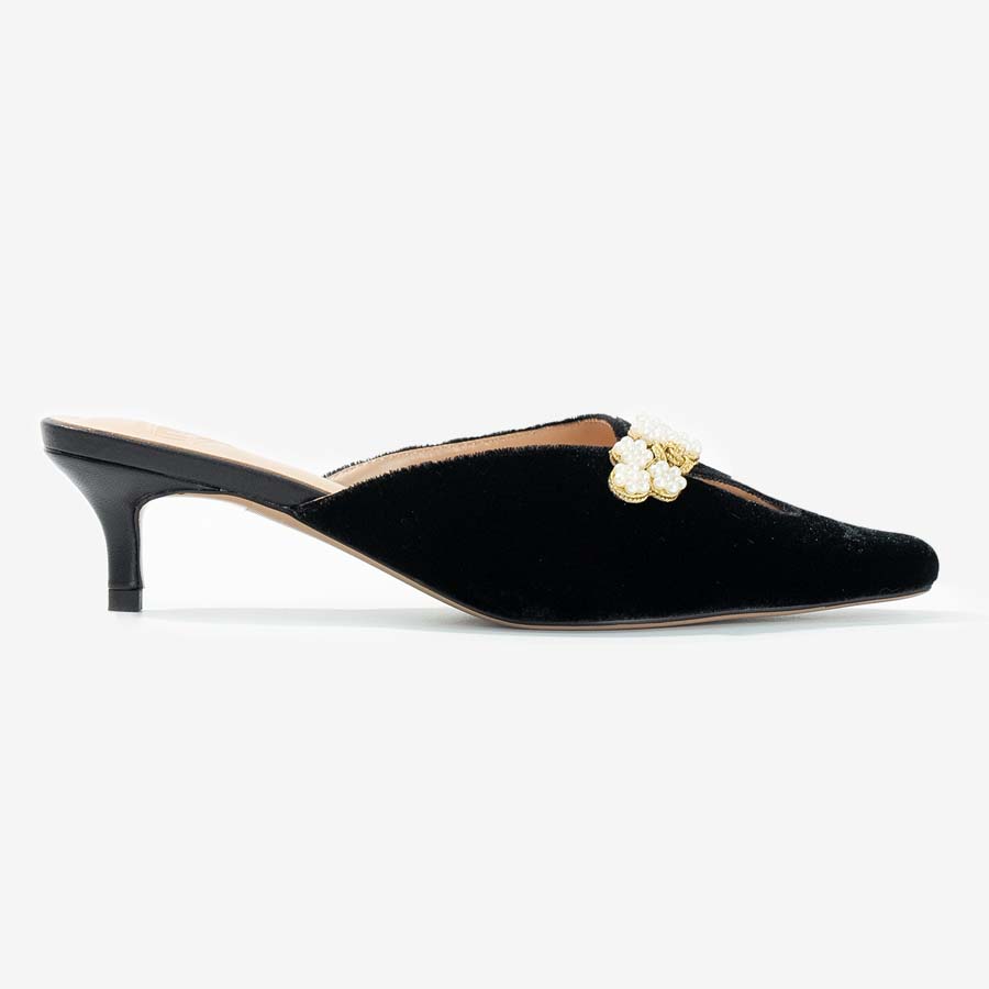 Pearl Petal Mules