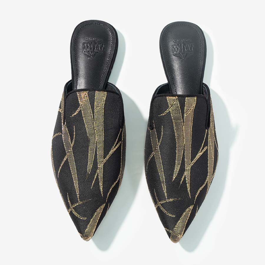 Golden Bamboo Leaf Mules
