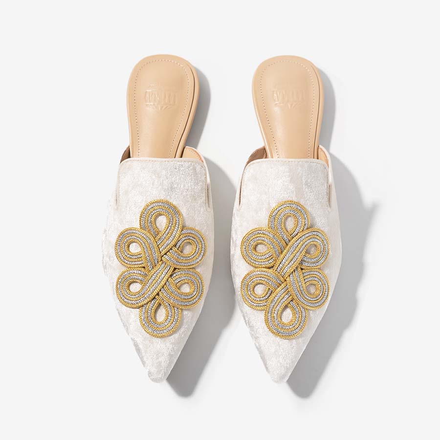 Hand-woven Chinese Knot Mules